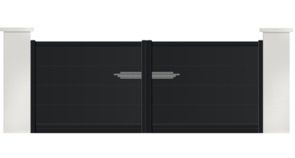 portail aluminium contemporain quartz