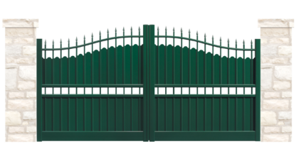 portail aluminium contemporain retable