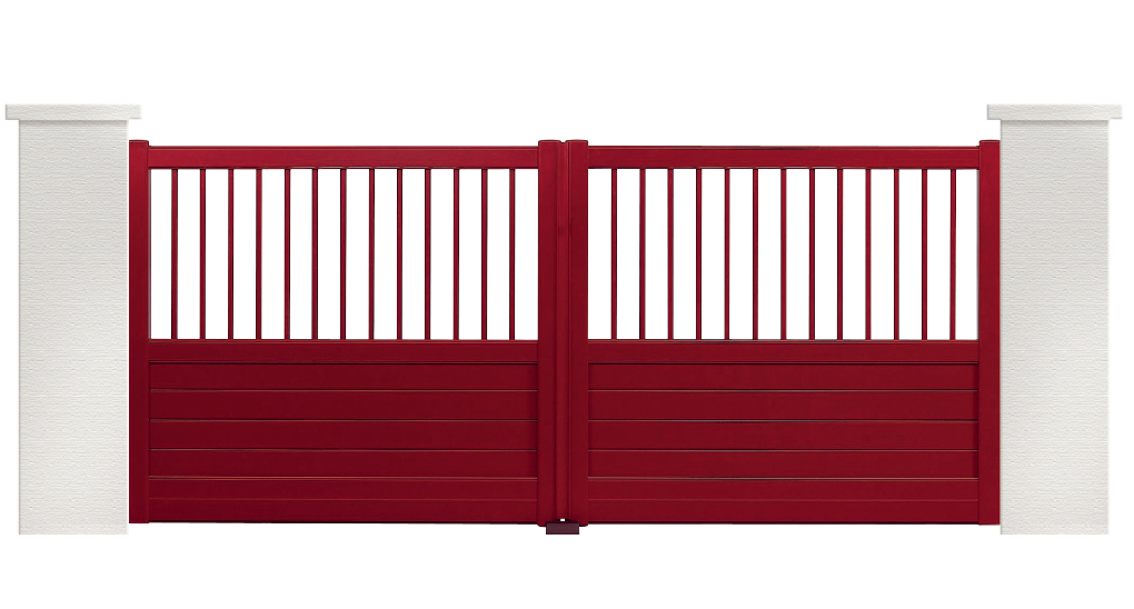 portail aluminium contemporain ronde