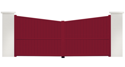 portail aluminium contemporain Rosee