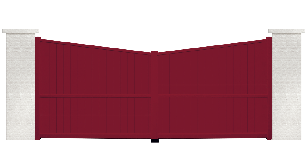 portail aluminium contemporain Rosee