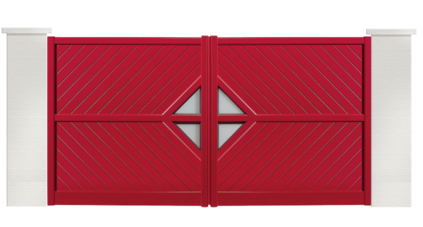 portail aluminium contemporain sega