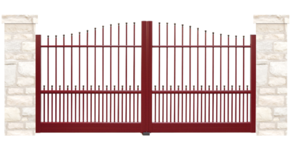 portail aluminium traditionnel sentier