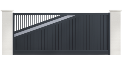 portail aluminium contemporain slow