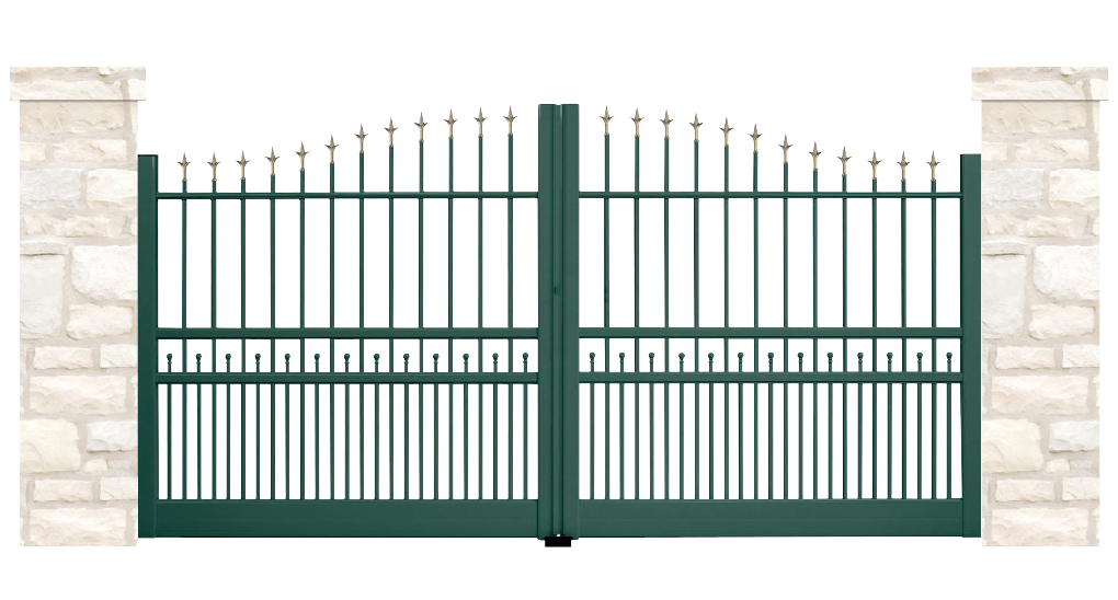 portail aluminium contemporain souterrain