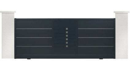 portail aluminium contemporain symphonie