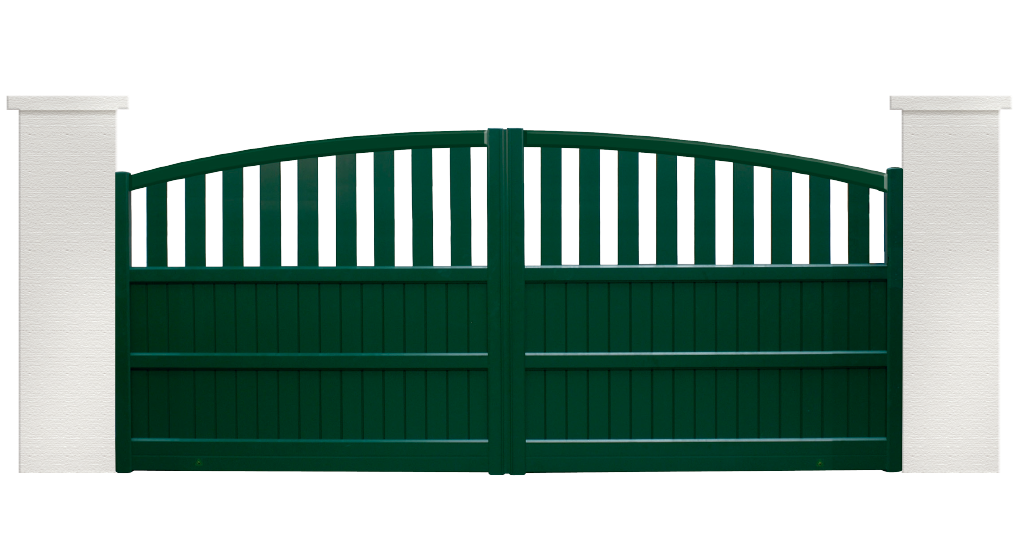 portail aluminium contemporain techtonic