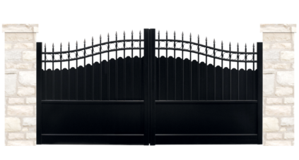 portail aluminium contemporain terroir