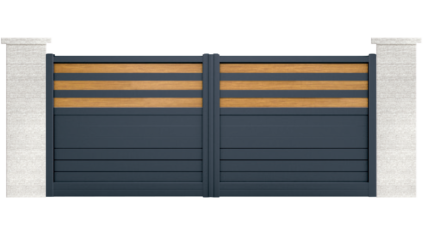 portail aluminium contemporain tiliqua