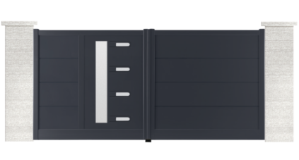 portail aluminium contemporain turner