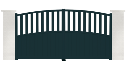 portail aluminium contemporain vent
