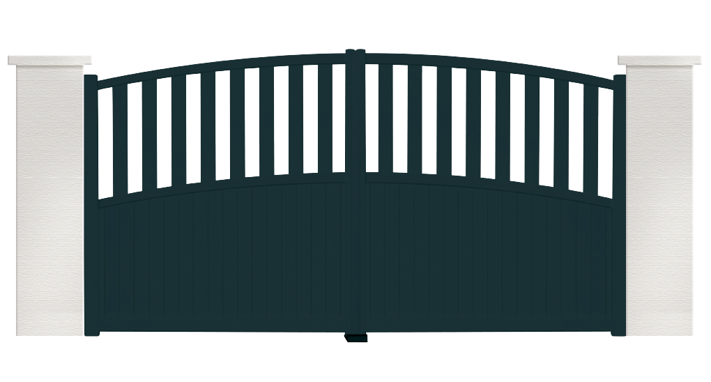 portail aluminium contemporain vent