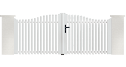 Portail PVC Accordéon fabriqué sur mesure par Charuel