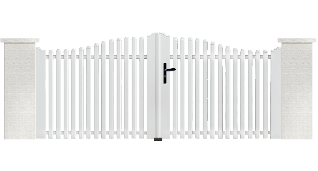 Portail PVC Accordéon fabriqué sur mesure par Charuel