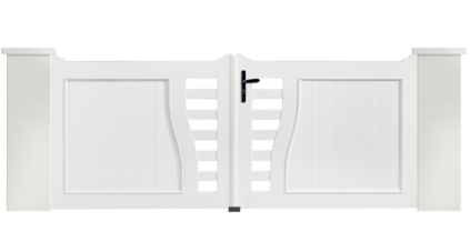 Portail PVC Batterie, fabriqué sur mesure