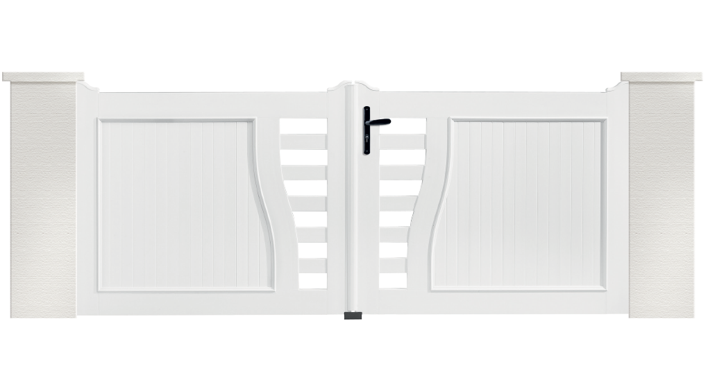 Portail PVC Batterie, fabriqué sur mesure