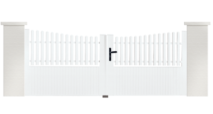 Portail PVC Clavecin, fabriqué sur mesure par Charuel