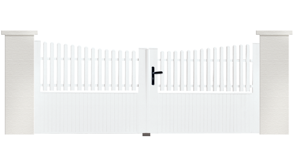 Portail PVC Clavecin, fabriqué sur mesure par Charuel