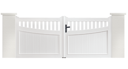 Portail PVC Guimbarde, un portail fabriqué sur mesure et en France