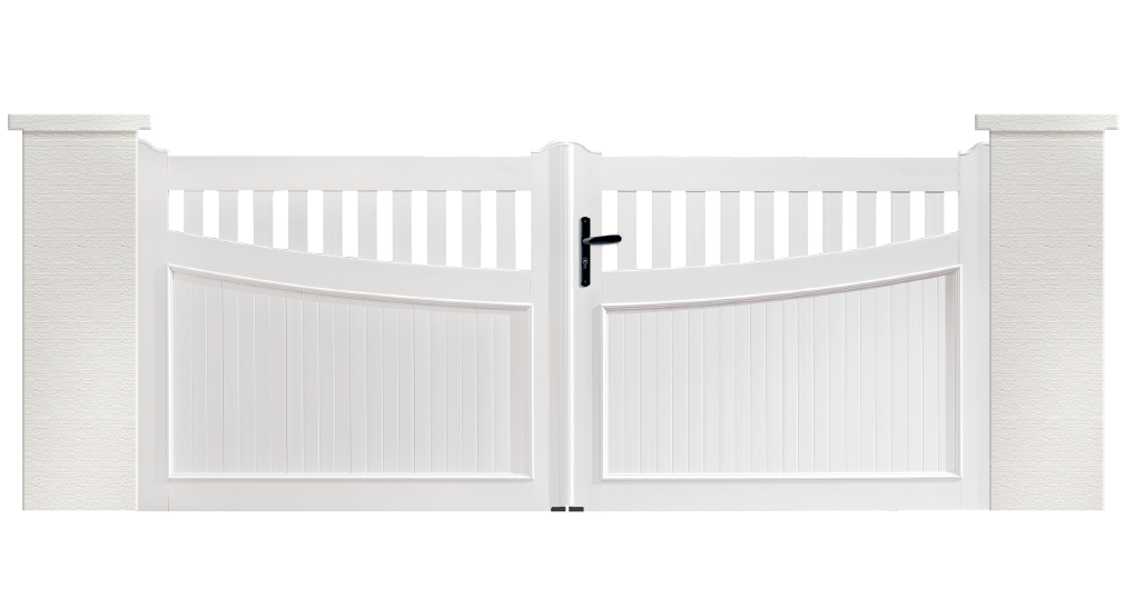 Portail PVC Guimbarde, un portail fabriqué sur mesure et en France