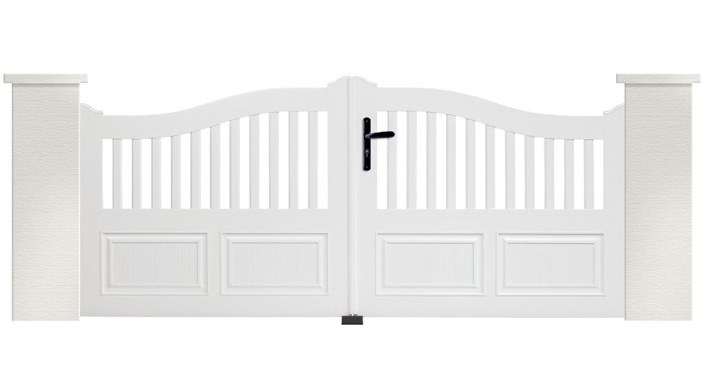 Portail PVC Guitare en blanc