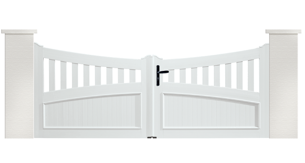 Portail PVC Harmonica est fabriqué sur mesure par Charuel