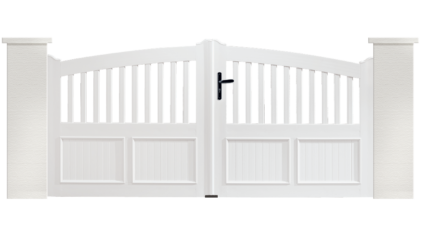 Portail PVC Lyre est fabriqué sur mesure par Charuel