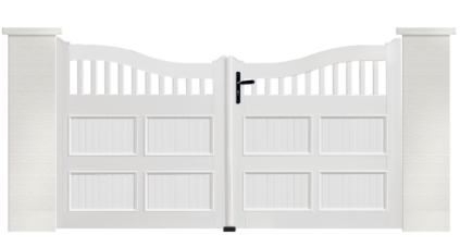 Portail PVC Maracas, fabriqué sur mesure par Charuel