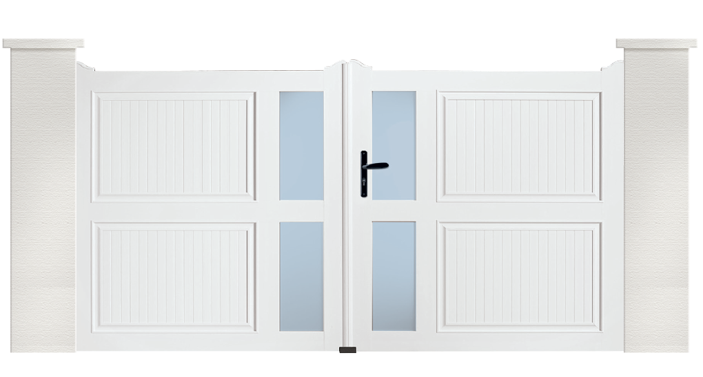 Portail PVC Orchestre fabriqué sur mesure et installé par des professionnels proche de chez vous avec Charuel.