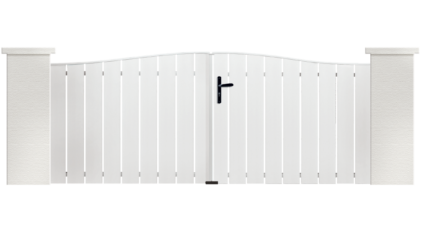 Portail PVC Orgue, fabriqué sur mesure par Charuel