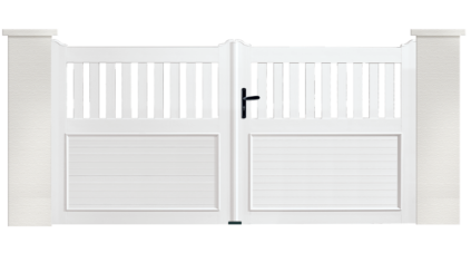 Portail PVC Planiciel, fabriqué et installé en France par Charuel