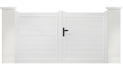 portail PVC contemporains rousserolle