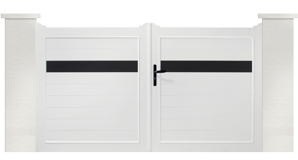 SIRLI votre portail PVC fabriqué sur mesure en france et installé par un de nos experts Charuel