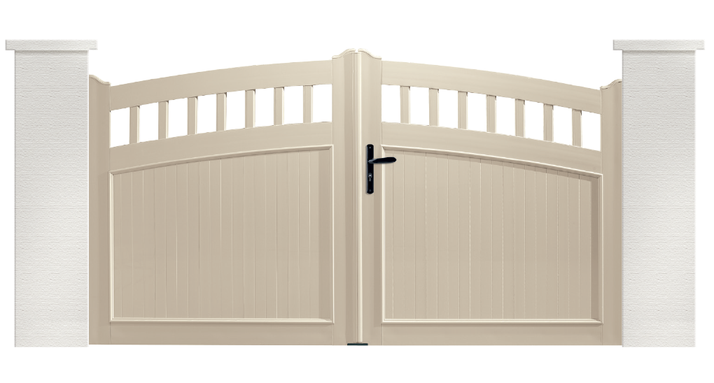 Portail PVC Synthétiseur, fabriqué sur mesure par Charuel