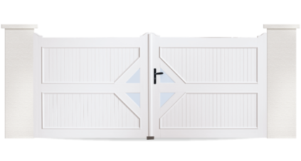 Le portail PVC Tambour est fabriqué sur mesure en France par Charuel. Et installé par des professionnels proche de chez vous.