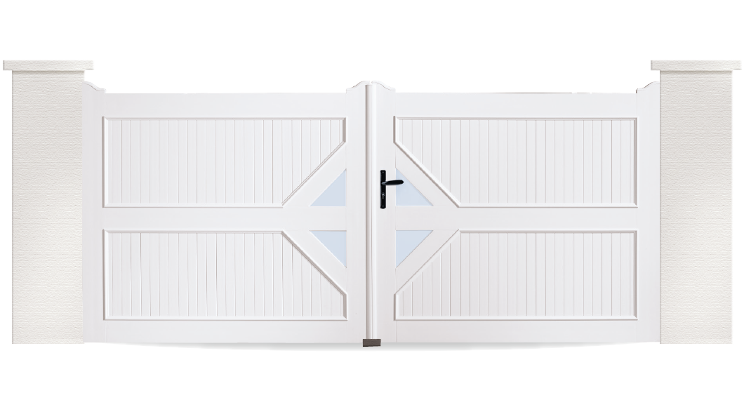 Le portail PVC Tambour est fabriqué sur mesure en France par Charuel. Et installé par des professionnels proche de chez vous.