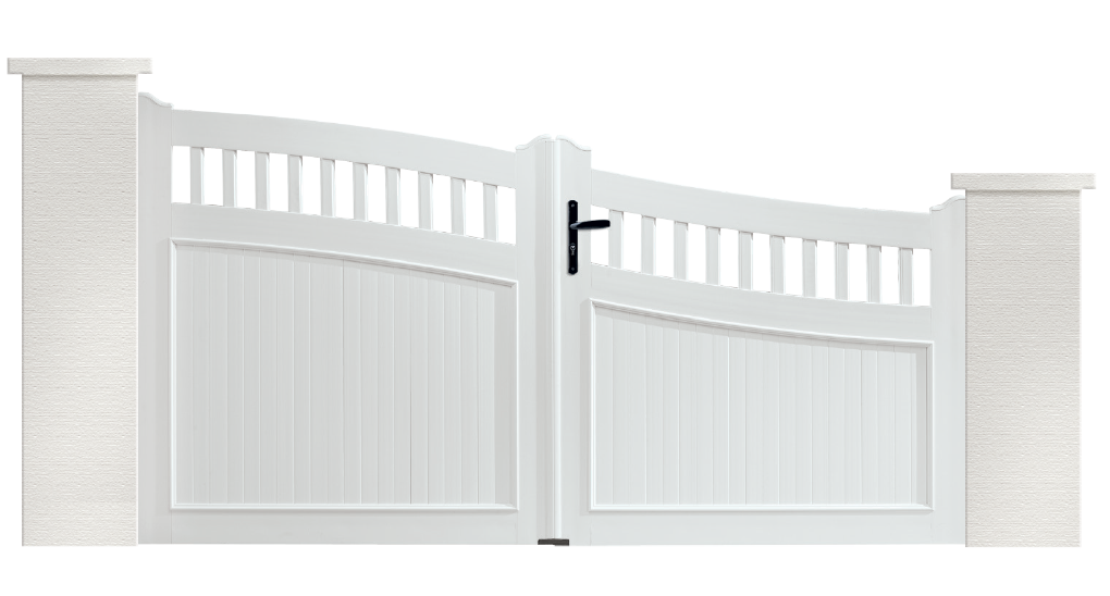 Portail PVC Triangle est fabriqué sur mesure en France