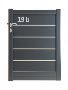 Portillon avec numéro de votre maison intégré