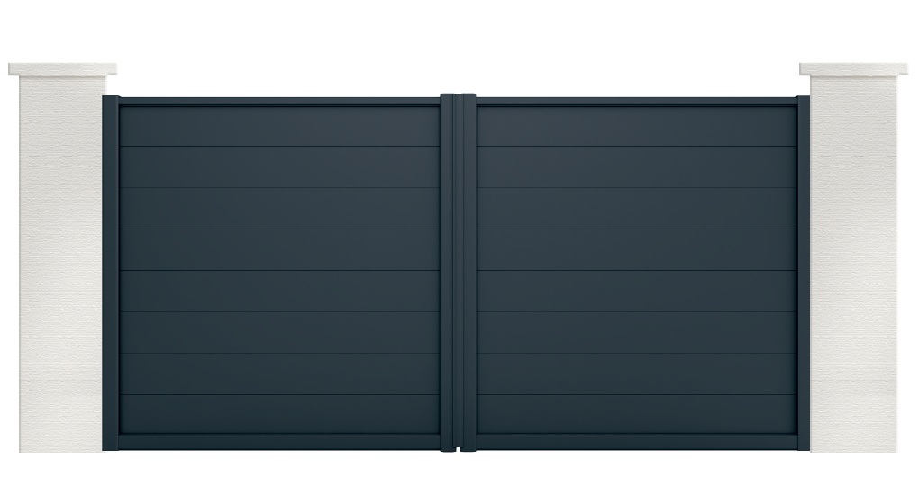 Portail aluminium Galène par Charuel. Fabriqué en France et sur mesure