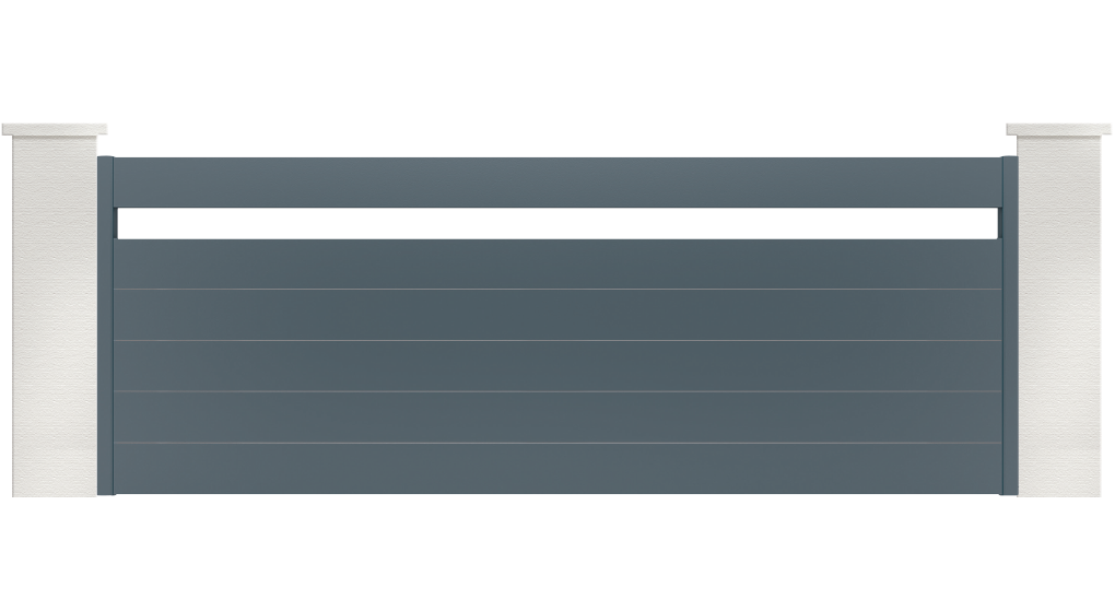 portail aluminium contemporain horizon