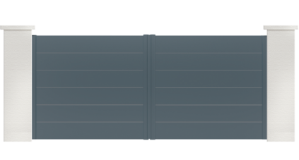 portail aluminium contemporain oreka