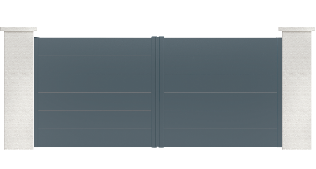 portail aluminium contemporain oreka