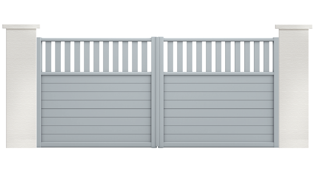 portail aluminium contemporain stibine