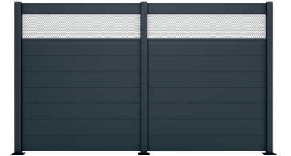 Claustra en aluminium modèle PLUMBAGO, une fabrication sur mesure. Fourniture et pose par des professionnels expérimentés