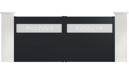 portail aluminium contemporain boloria