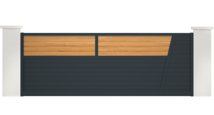 portail aluminium contemporain colias