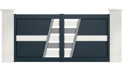 portail aluminium contemporain cupido