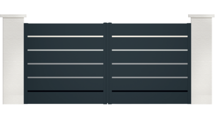 portail aluminium contemporain mellicta