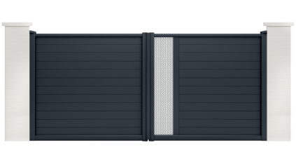 portail aluminium contemporain noctua