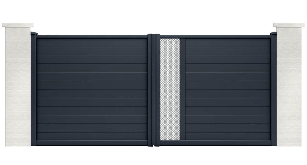 portail aluminium contemporain noctua